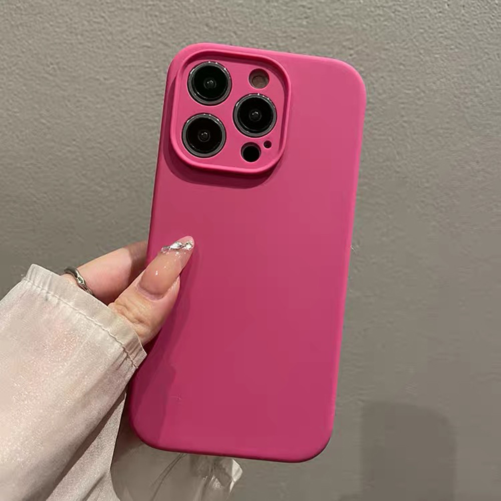 Pitaya Liquid Silicone Bảo Vệ Ống Kính Chính Xác Ốp Điện Thoại Cho iPhone 17 Pro Max 16 Plus 15 14 13 12 Vỏ Bảo Vệ Chống Sốc