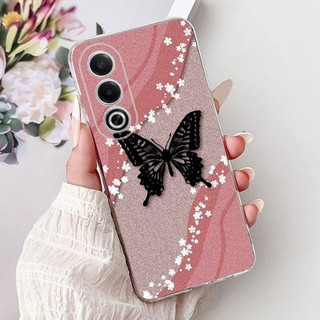 Ốp Mềm Cho OPPO A80 / A3 Pro 5G / K12x 5G CPH2667 Ốp Lưng Silicon Trái Tim Bướm Thời Trang Cho OPPO A3Pro 5G A 80 Ốp Lưng