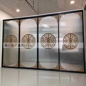 Phong Cách Trung Hoa Cửa Kính Dán Trang Trí Phong Cách Trung Hoa Góc Vàng Hoa Sáng Tạo Nhà Hàng Cửa Hàng Lễ Hội Trượt Cửa Sổ Dán 11.28