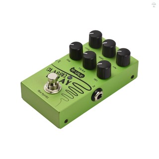 Hilivn) Bàn đạp hiệu ứng trễ đàn Guitar M-VAVE CẤP / CAO / THẤP / THỜI GIAN / F.BACK / MIX Bàn đạp hiệu ứng âm trầm đàn Guitar 2 băng tần EQ và tăng âm lượng với True Bypass DC 9V 6.35mm Giao diện đầu vào / đầu ra Elec