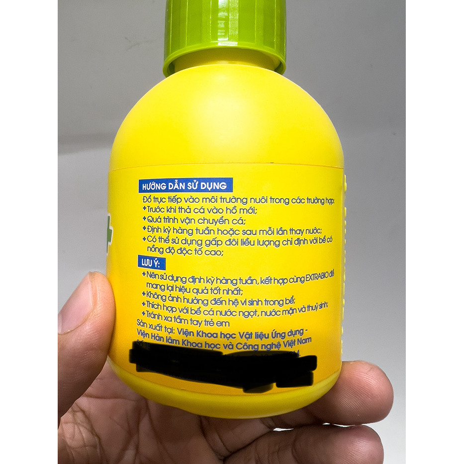 Fast Safe Extra Bio Khử Clo Nhanh, Giảm Độc Tố Cho Bể Cá (Chai 100ml)