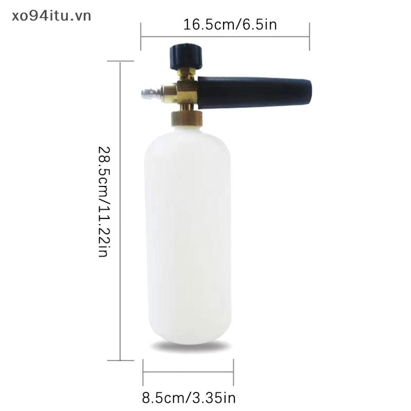 Xoitu Máy Giặt Áp Lực Cao Vòi Phun Bọt Tuyết Lance 1 / 4 "Kết Nối Nhanh Xà Phòng Xốp Pháo Máy Phát Điện Rửa Xe Chai Vệ Sinh 1L 3000PSI VN