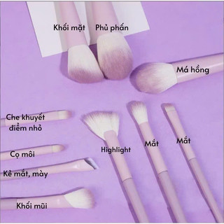 [ HÀNG MỚI VỀ ] Bộ Cọ Trang Điểm 14 MonÀNG MỚI VỀ ] Bộ Cọ Trang Điểm 14 Món Chuyên Nghiệp Cao Cấp Màu Tím, Mỹ Phẩm Nữ