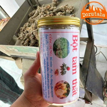 Bột củ tam thất bắc Hà Giang khô nguyên chất loại 1 (500g, 1kg) từ tam thất hoang rừng tự nhiên Tây Bắc to già