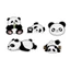 Mt 5 Cái / bộ Xe Máy Mũ Bảo Hiểm Decal Chống Thấm Nước Sáng Tạo Gấu Trúc Cảnh Báo Ban Đêm Ký Phản Quang Miếng Dán Phụ Kiện Bên Ngoài