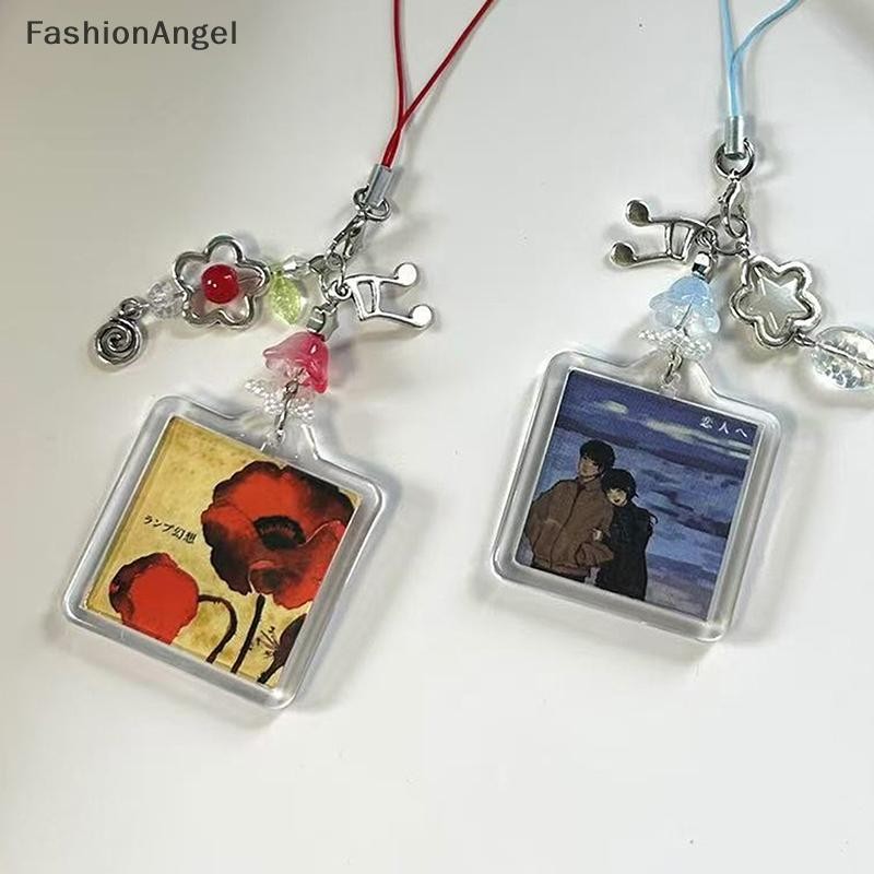 Fashionangel 1 Túi Mặt Dây Chuyền Handmade Đính Hạt Sống Tình Yêu Đèn Điện Thoại Quyến Rũ Cặp Đôi Thời Trang Y2k Anime Khung Ảnh Dây Xích Điện Thoại VN