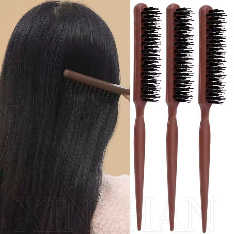 Lược Làm Sạch Da Đầu Chống Tĩnh Điện - Đồ Dùng Du Lịch - Di Động, Đa Năng, Bền Đẹp - Bàn Chải Tóc Massage Đầu - Phụ Kiện Tạo Kiểu Tóc - Lược Ba Hàng Lông