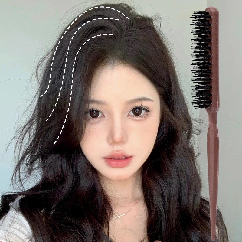 Lược Làm Sạch Da Đầu Chống Tĩnh Điện - Đồ Dùng Du Lịch - Di Động, Đa Năng, Bền Đẹp - Bàn Chải Tóc Massage Đầu - Phụ Kiện Tạo Kiểu Tóc - Lược Ba Hàng Lông