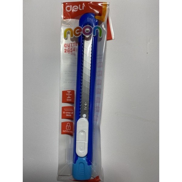 Dao rọc giấy Deli 2054 vỏ nhiều màu NEON COMIKO -
