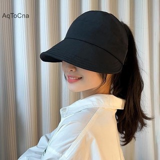 AqToCna Có Thể Gập Lại Vành Rộng Đuôi Ngựa Mũ Chống Nắng Cho Nữ Chống Tia UV Mũ Che Nắng Nữ Giải Trí Có Thể Điều Chỉnh Bãi Biển Ngoài Trời Người Cá Mũ HGVN