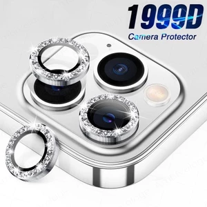 Dán kim cương bảo vệ mắt camera Cho iPhone 11 12 13 14 15 16 17 Pro Max Air