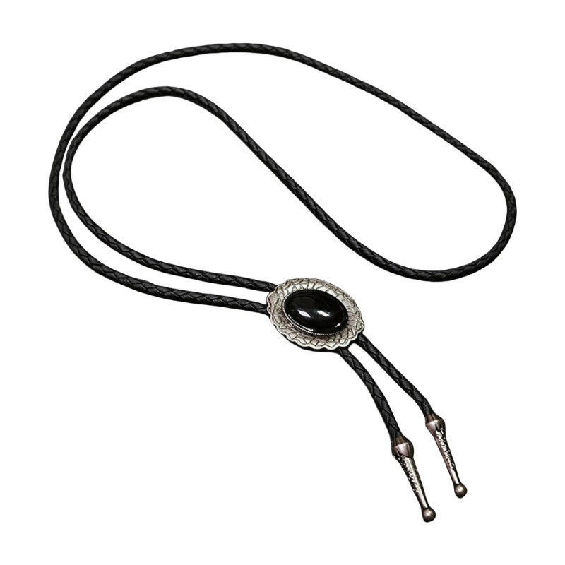 DASBSUG Đá bện thủ công độc đáo - Cà vạt Bolo Tie cao bồi - Vòng cổ