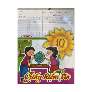 Tệp giấy kiểm tra định lượng 80gsm, kẻ 4 ô li ( 20 tờ)