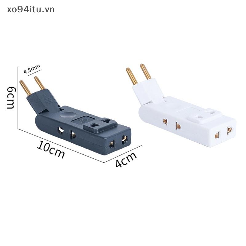 Xoitu 4 Trong 1 Ổ Cắm Tường Nối Dài EU Ổ Cắm 180 Độ Cắm Adapter Du Lịch Aadapter Di Động Power Chuyển Đổi VN