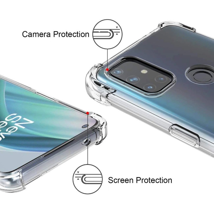 Túi Khí Silicon Chống Sốc Cho Oneplus Nord N10 N100 5G NordN10 NordN100 Nguyên Bản Mềm Trong Suốt TPU One Plus Ốp điện thoại Funda