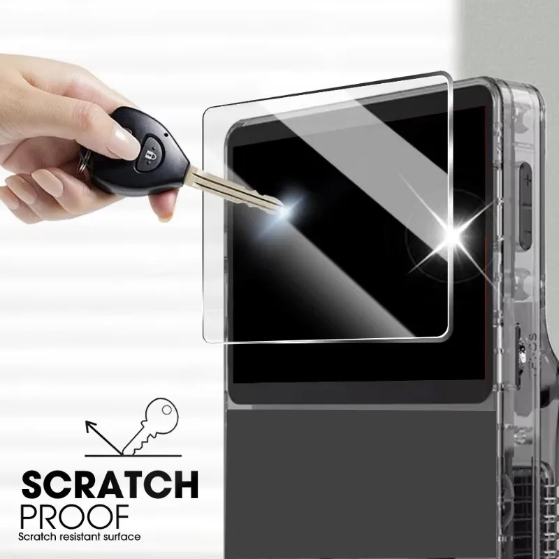 4 trong 1 Kính + Túi cho R36S - Phim kính cường lực bảo vệ màn hình chống trầy xước - Hộp đựng di động EVA Túi đựng máy chơi Game cầm tay