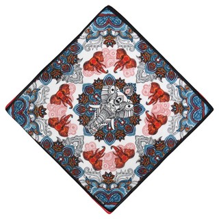 Khăn quàng cổ in hình Cotton đa năng thời trang thoáng khí Trọng lượng nhẹ khăn trùm đầu