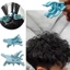 AFTEROF 10 Cái Perm Kẹp Tóc, S / L Kẹp Tạo Kiểu Có Thể Tái Sử Dụng, Con Lăn Tóc Uốn Thợ Cắt Tóc Móc Vòng Nam