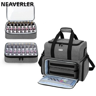 NEAVERLER Túi Bảo Quản Móng Tay NEAVERLER, Túi Làm Móng Gel Sơn Móng Tay Nylon, Túi Xách Di Động Dung Tích Lớn Có Thể Tháo Rời Túi Đựng Mỹ Phẩm Túi Đựng Nữ