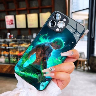 Ốp kính zoro siêu ngầu anime one piece iphone 16 Pro max 15 14 13 12 11 x xs xr 8 7 6 pro max plus mini 6s 6g 7