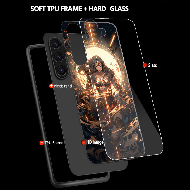 Ốp Điện Thoại Kính Cường Lực Wonder Woman 09 Cho Samsung Galaxy A11 A14 A20 A30 A22 A32 A33 A34 A40 A42 A51 4G A52 A53 A54 A70 A71 A72 A73 5G