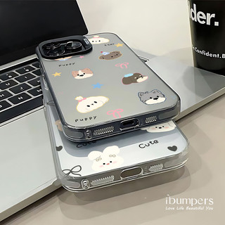 ibumpers Ốp Điện Thoại iPhone Họa Tiết Nơ Ngọt Ngào Dễ Thương Cho IPhone 16 15 14 12 13 11 Pro Max IP 7 8 Plus X XS XR Ốp Lưng IMD Cứng Và Nhẵn