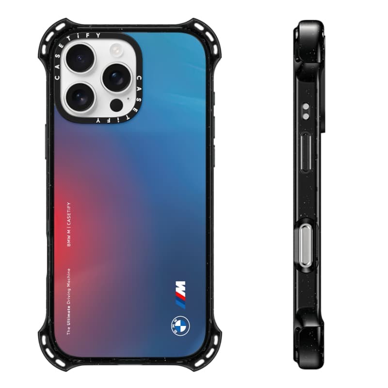 CASETiFY X BMW M Vỏ Flamboyant Hút Từ Tính Mặt Sau Acrylic Cứng Cho Apple IPhone 14 / 15 / 16 Pro Max Với Bao Bì Cao Cấp