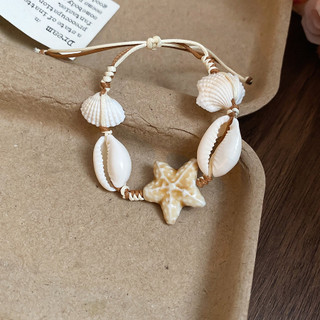 Kim Cương dát gạo ngọc trai vỏ ngọc trai mặt dây chuyền vòng cổ bên bờ biển phong cách kỳ nghỉ chuỗi xương đòn tươi ngọt ngào vòng cổ vòng tay bộ