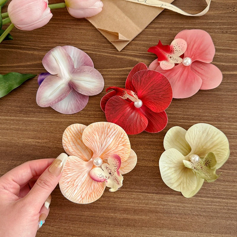 Đẹp Thanh Lịch Nơ Hoa Ngọc Trai Kẹp Tóc Cho Kỳ Nghỉ Hình Ảnh Dụng Cụ Tạo Kiểu Tóc Phụ Kiện