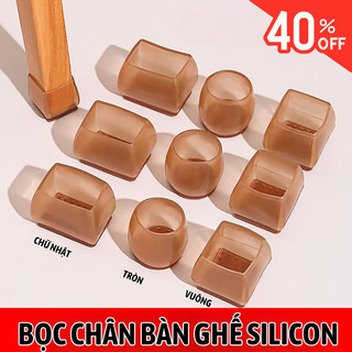 Bộ 4 Cái Bọc Chân Ghế Silicon Myd.23 Đế Nỉ Êm Bảo Vệ Sàn Nhà Không Gây Tiếng Ồn