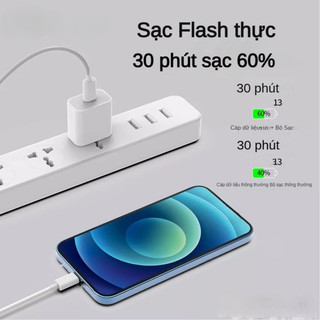Cáp sạc nhanh PD 1m 2m truyền dữ liệu không hại máy tương thích iPhone Android Type-C