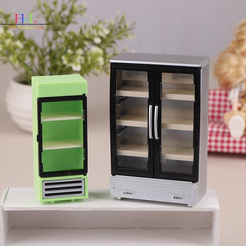 [XZNZMM] 1 / 12 Nhà Búp Bê Mô Phỏng Tủ Lạnh Tủ Đông Mô Hình Nhà Búp Bê Nội Thất Phụ Kiện Búp Bê Đồ Chơi Trang Trí Nhà LMWU