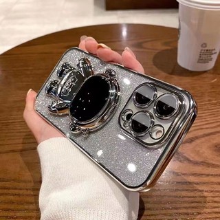 Ốp lưng iPhone 3D hình phi hành gia chống rơi chống trầy xước, tương thích iPhone 16 15 14 13 12 11 Pro Max