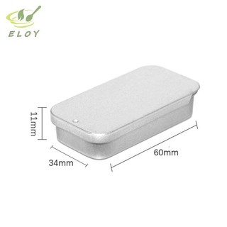 [MAO] Hộp thiếc rỗng hình chữ nhật bằng kim loại Tinplate Đẩy kẹo Hộp đựng thuốc Hộp lưu trữ VN