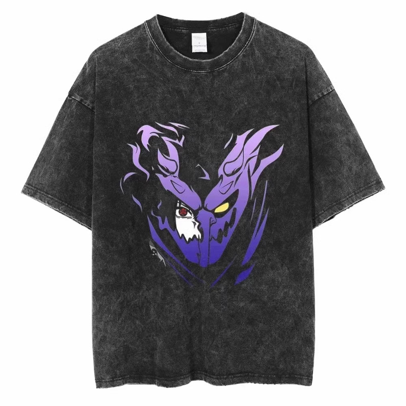 Áo Thun Thời Thượng trang phục Đường Phố Áo thun ngắn tay Anime Naruto áo cổ điển mùa hè cotton nguyên chất