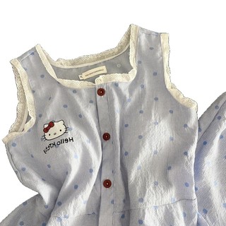 Ren Dễ Thương hellokitty Bộ Đồ Ngủ Nữ Mùa Hè Mới Sling Quần Short Mùa Hè Nhà Quần Áo Phù Hợp Với Mặc Ngoài