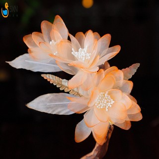 Tóc Barrettes với Hoa Cam Trang Trí Tính Khí Ổn Định Cầm Đầu Cho Váy Váy Kiểu Tóc Dụng Cụ Làm