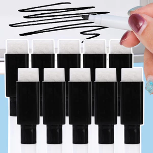 Bộ đánh dấu bảng trắng chuyên nghiệp - Thiết kế tích hợp tẩy nỉ, Nẹp sợi 0,5mm & Mực khô nhanh, 5 gói Bút đánh dấu thân bằng nhựa bền để thuyết trình