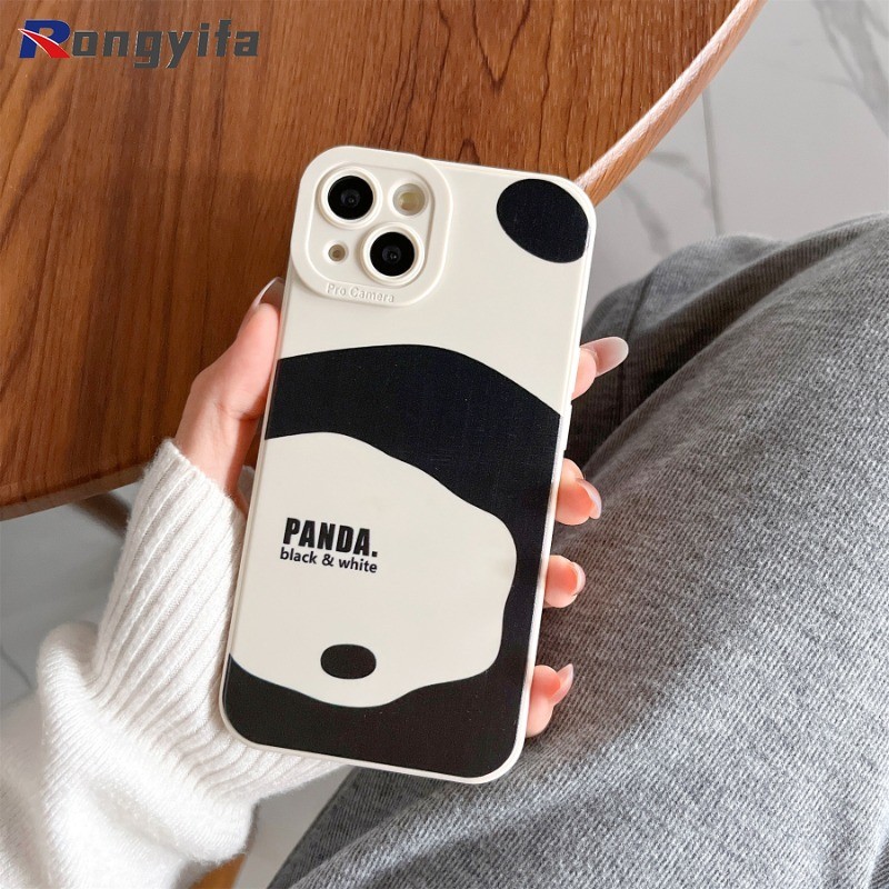 Ốp Điện Thoại Gấu Trúc Đáng Yêu Cho Vivo IQOO 13 12 11 10 9 8 5 Pro 11s 7 Neo 10 9 8 Pro 7 6 SE 5s Z9 Z9X Z9S Z7X Z7 Z6 Z8X Z8 Z3 Z1X Vỏ Hoạt Hình Dễ Thương Chống Sốc Ốp lưng mềm mờ