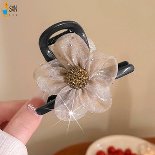 Phụ Nữ Gạc Hoa Kẹp Tóc Hoa Gạc Vuốt Tóc Với Kim Cương Giả Cho Nữ Và Bé Gái Phụ Kiện Tóc