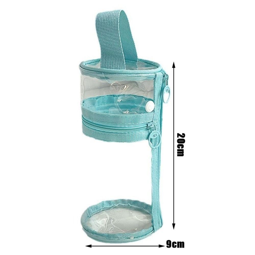 Bút Chì HIGHVIEWLS, Túi Đựng Bút Chống Nước Di Động, Quà Tặng Trong Suốt Trở Lại Trường Học PVC Hộp Bút 2 Trong 1 Học Sinh