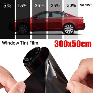 [Còn hàng] Phim Tint cửa sổ NOOKSTORY 1Roll 50x3m, Lá chắn ô tô chịu nhiệt chống tia cực tím, VLT bền 1% -50% Nhãn dán kính màu đen che nắng Kính chắn gió