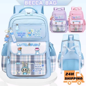 (In stock)Labubu balo đi học balo trẻ em balo chống gù cho bé balo chống thấm balo cho bé gái balo siêu nhẹ