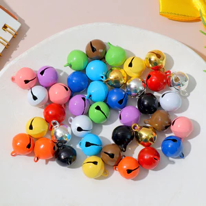 20 Cái / lốc 14 Mm Kẹo Màu Sơn Chuông Nhỏ Phụ Kiện Trang Sức Thú Cưng Móc Khóa Điện Thoại Di Động Dây Vòng Tay Mặt Dây Chuyền Tự Làm Phụ Kiện Búp Bê Dệt Tay