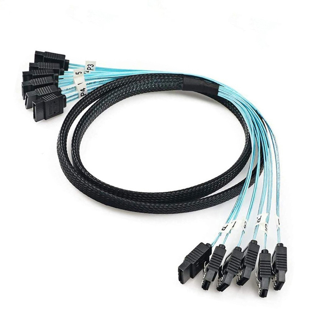 Cáp nữ đa giao diện JMT 90 độ / 180 độ Sata sang Sata 4.0 7P có lưới bện cho máy chủ máy tính Sata SSD