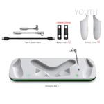 [Sạc] Đế sạc cho tay cầm mũ bảo hiểm Meta Quest 3S / 3 VR Đế lưu trữ tiếp xúc với đèn LED Khí quyển Quest 3 Phụ kiện sạc — ảnh 6