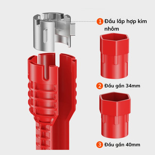 Dụng Cụ Đa Năng Bunnies House 8 Trong 1 Lắp Đặt Vòi Nước Nhà Tắm Và Toilet
