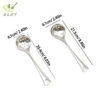 [ELOY] Thìa Inox Tay Cầm Dài Thìa Canh Cho Lẩu Muỗng Rây Rây Nhà Bếp Bộ Đồ Ăn Nấu Ăn Dụng Cụ Thiết Yếu VN