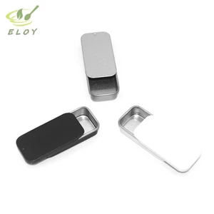 Hộp thiếc rỗng hình chữ nhật bằng kim loại Tinplate Đẩy kẹo Hộp đựng thuốc Hộp lưu trữ VN