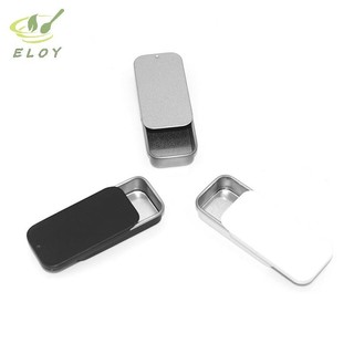 [MAO] Hộp thiếc rỗng hình chữ nhật bằng kim loại Tinplate Đẩy kẹo Hộp đựng thuốc Hộp lưu trữ VN